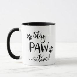 Taza Amante de gatos permanece positivo