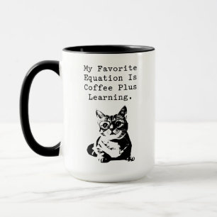 Taza Amante de la ecuación matemática de Café Más Apren