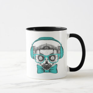Taza Amante de la música del Lemur el  