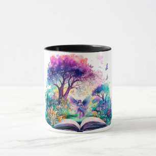 Taza Amante de Libros de Fantasía Hada