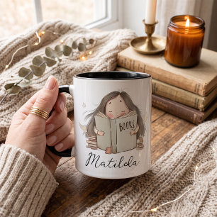 Taza Amante de libros personalizado