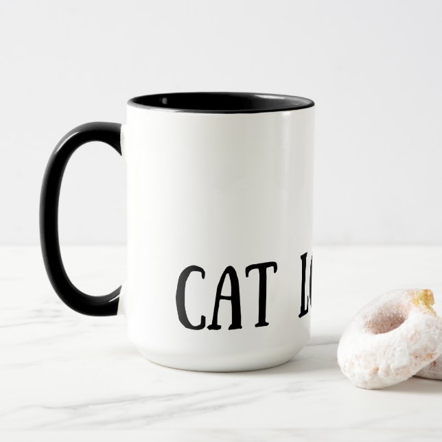 Taza Amante de los gatos (Con donut)