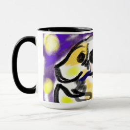 Taza Amante de los perros por la noche