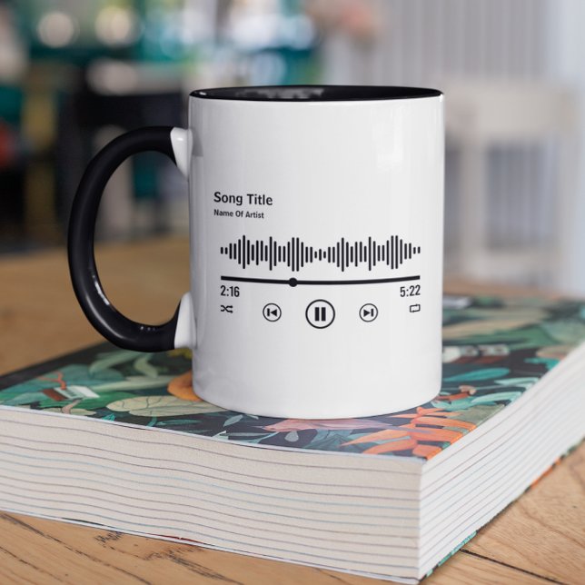 Taza Amante de música de álbum de canciones personaliza (Subido por el creador)