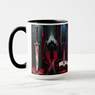 Taza Amante de Thriller de Libros y Dagas