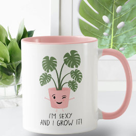 Taza Amante de una planta pequeña soy sexy y lo hago gr