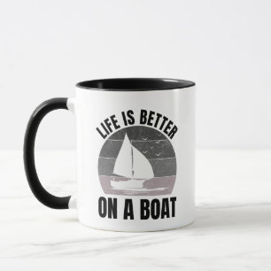 Taza Amante del barco Barqueros Vela Marinero Barco de 