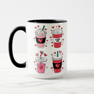 Taza Amante del café Latte del Día de San Valentín