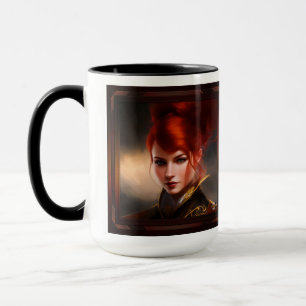 Taza Amante del concepto de IA eólica arte de Xzendor7