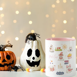Taza Amante del libro de Halloween