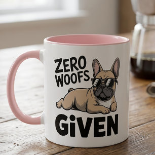 Taza Amante Divertido de Bulldog Francés Perro Antisoci