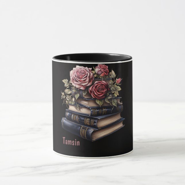 Taza Amante gótico de los libros. Libros y Rosas. Edita (Centro)