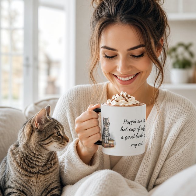 Taza Amantes de gatos felices  (Subido por el creador)