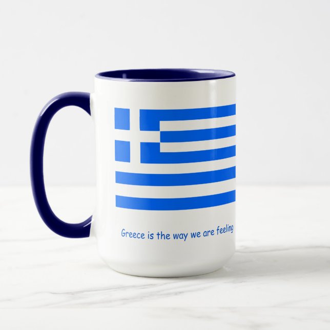 Taza Amantes de Grecia y fango patriótico Combo Mug, 15 (Izquierda)