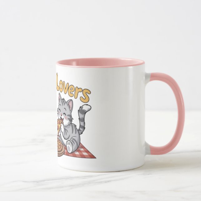 Taza Amantes de la pizza (Derecha)