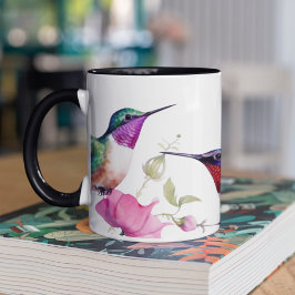 Taza Amantes de la primavera y flores de colores vivos