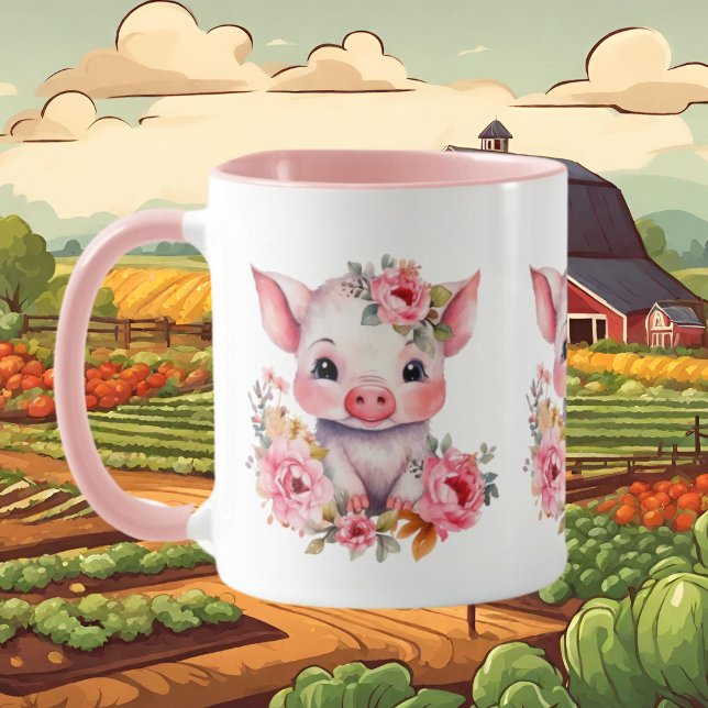 Taza Amantes de los cerdos de Cute Country (Subido por el creador)