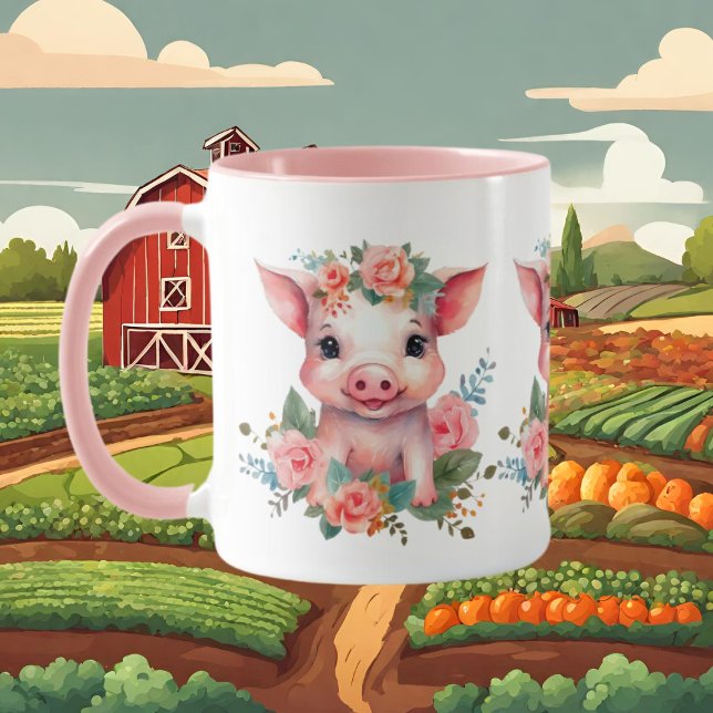 Taza Amantes de los cerdos de Cute Country (Subido por el creador)