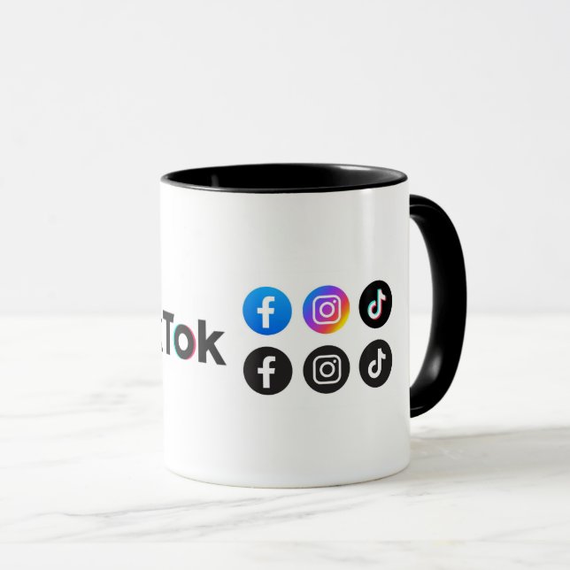 Taza Amantes de Tiktok - Café Combo Mug (Anverso derecho)