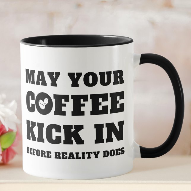 Taza Amantes del café blanco y negro divertidos (Subido por el creador)