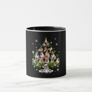 Taza Amantes del perro  Ornamentos de árbol de Navidad 