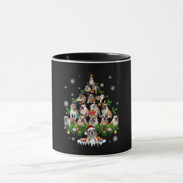 Taza Amantes del perro| Ornamentos de árbol de Navidad  (Centro)