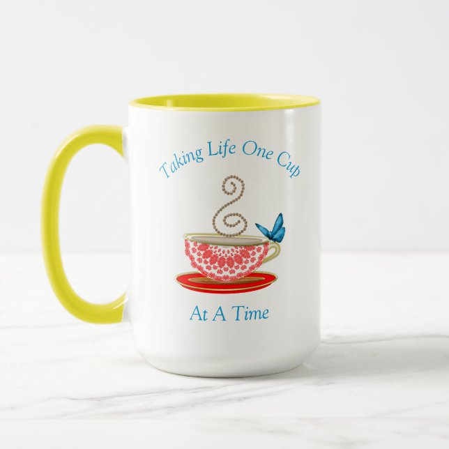 Taza Amantes del té personalizados (Izquierda)