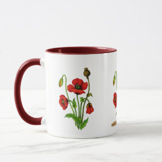 Taza Amapola y un perrito
