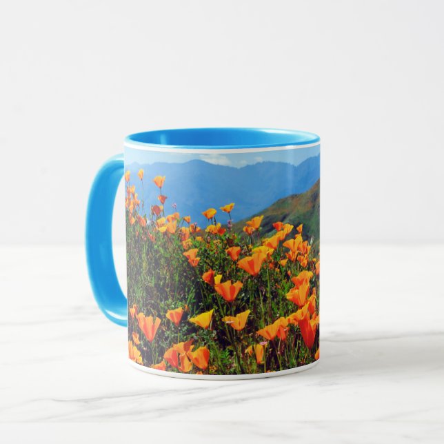 Taza Amapolas de California cubriendo una ladera (Anverso izquierdo)