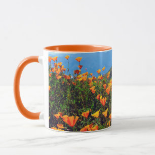 Taza Amapolas de California cubriendo una ladera