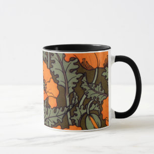 Taza Amapolas de Nouveau del arte