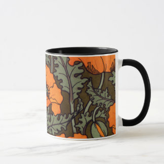 Taza Amapolas de Nouveau del arte