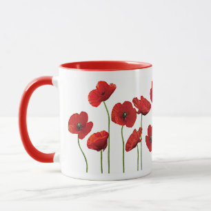 Taza Amapolas rojas