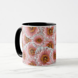 Taza amapolas rosas