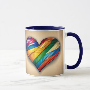 Taza Amar a los homosexuales LGBTQIA+ Corazón