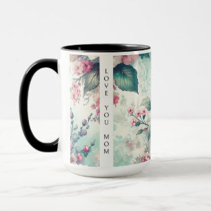 Taza Amar a mamá Rosas acuarelas