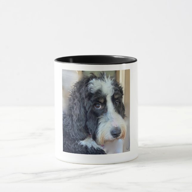 Taza Amar a mi papá Bernedoodle (Centro)