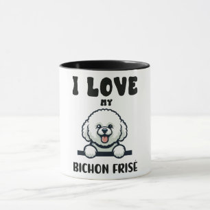 Taza Amar a mi perro frito de Bichon
