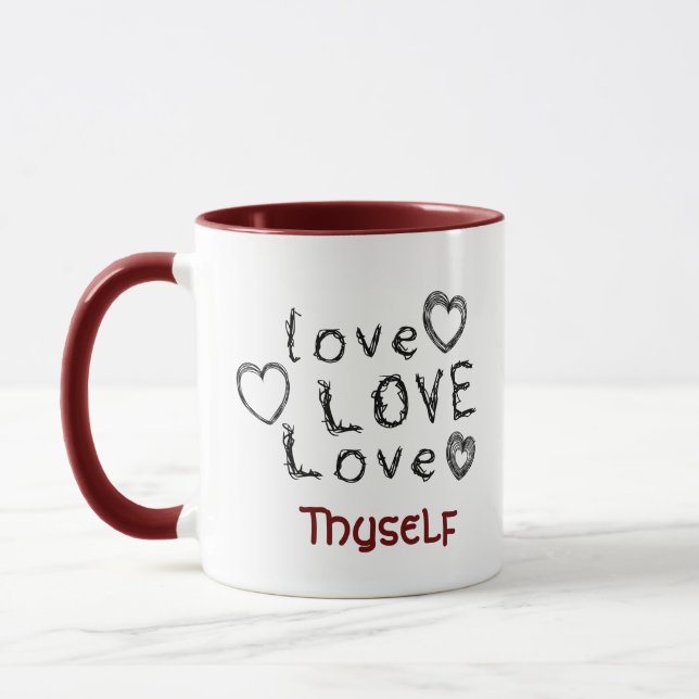 Taza Amar Amar A Sí Mismo Mug (Izquierda)