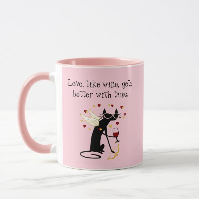 Taza Amar como el vino Valentine (Izquierda)