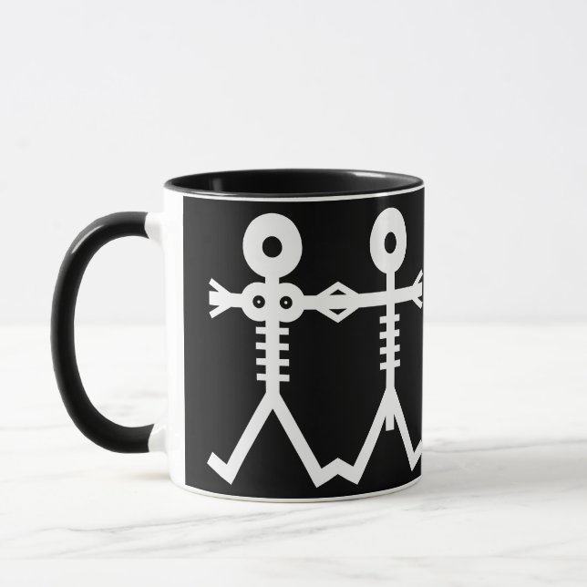 Taza Amar el icono de los esqueletos eternos 2007 Arte (Izquierda)