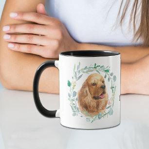 Taza Amar mi Cocker Spaniel café puro
