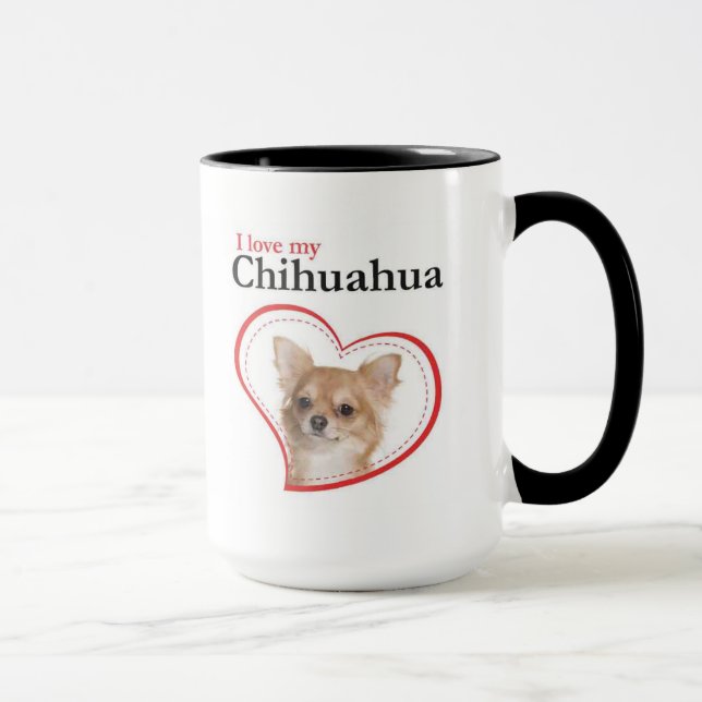 Taza Amar mi música chihuahua (Derecha)