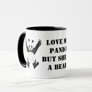 Taza Amar mi Panda pero ella es un oso