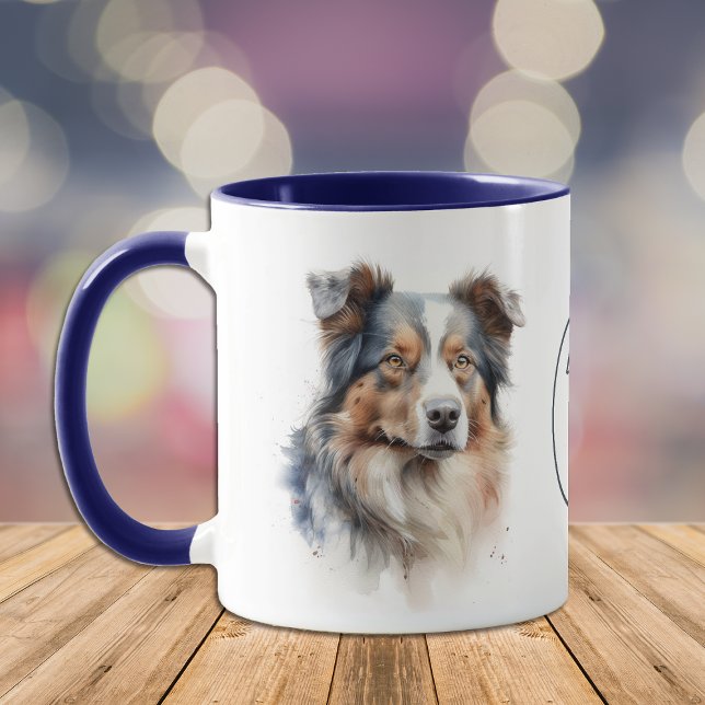 Taza Amar mi retrato australiano de perro (Subido por el creador)