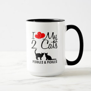 Taza Amar mis dos gatos