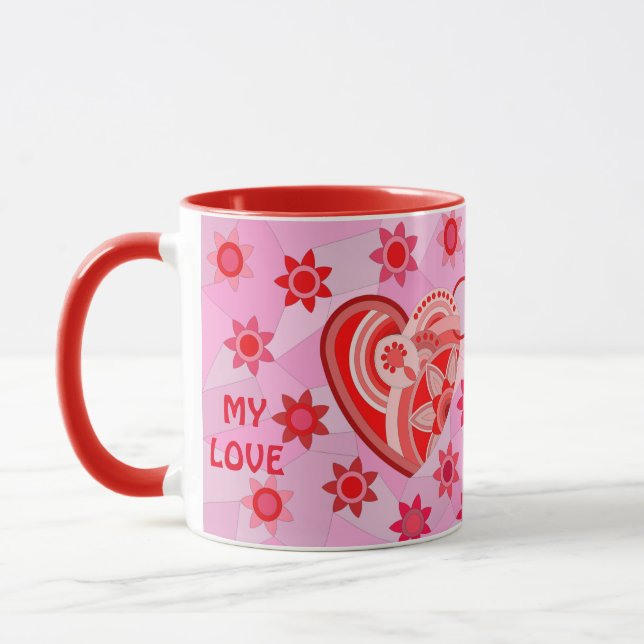 TAZA AMAR MUG POR NOVIO (Izquierda)