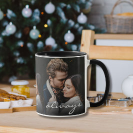 Taza Amar siempre a tu romántica foto amor hacerlo únic