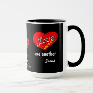 Taza Amar unos a otros gotGod316.com Jesús