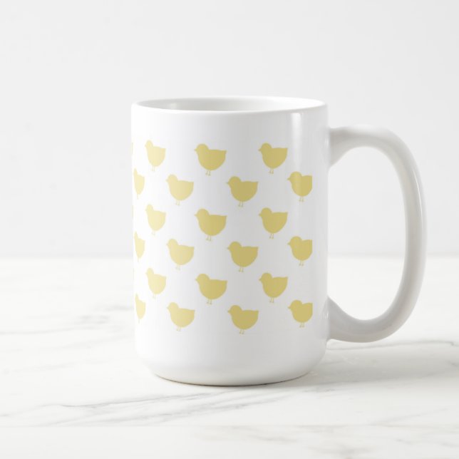 Taza amarilla de Pascua de los polluelos (Derecha)